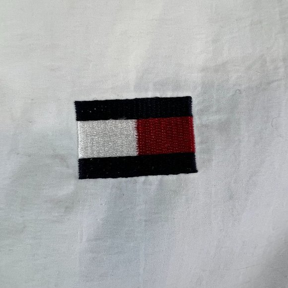 Vintage Tommy Hilfiger 1/4 Zip Pullover Hooded Windbreaker small - Picture 7 of 10